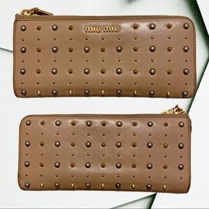 e 💯% AUTH ⭐Miu Miu Zip Wallet